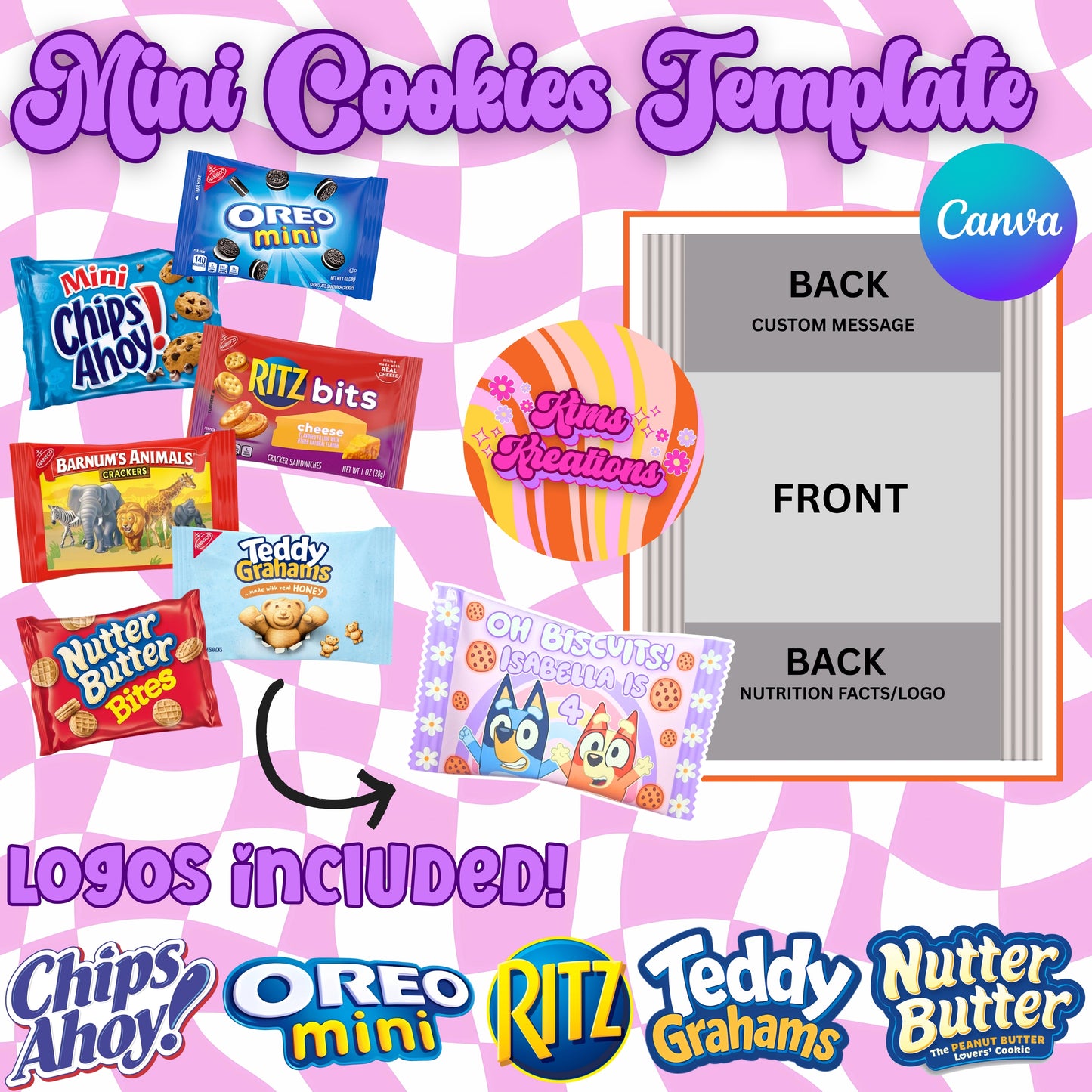 Mini Cookies Template