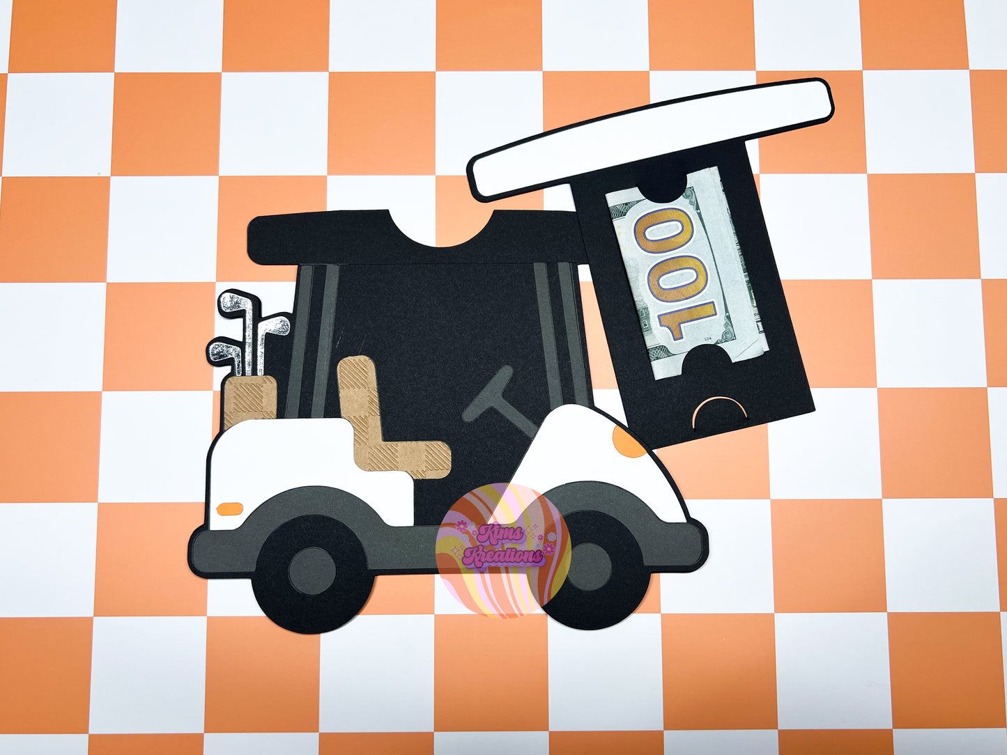 Golf cart money/card holder