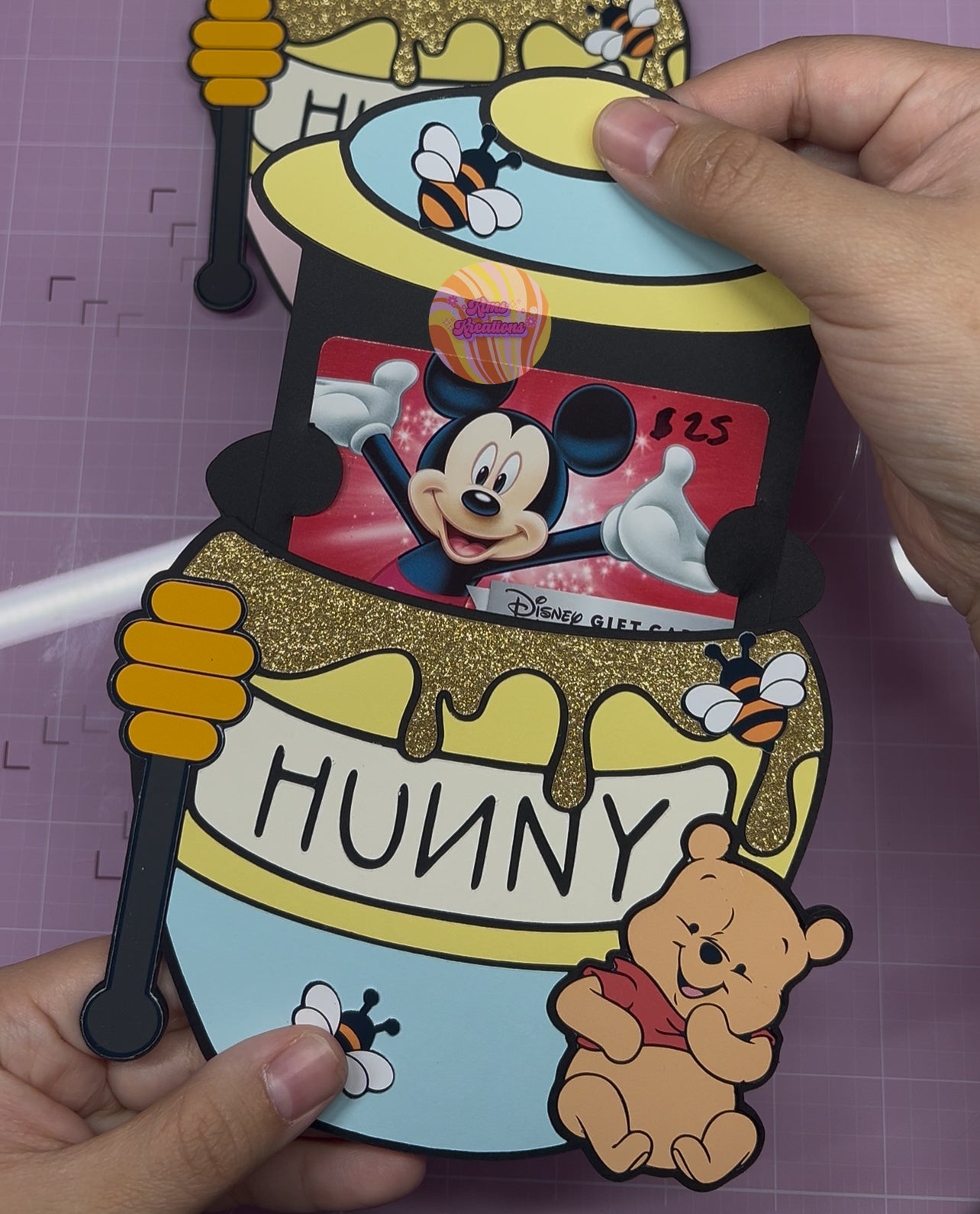 Honey Jar Money/Card Holder