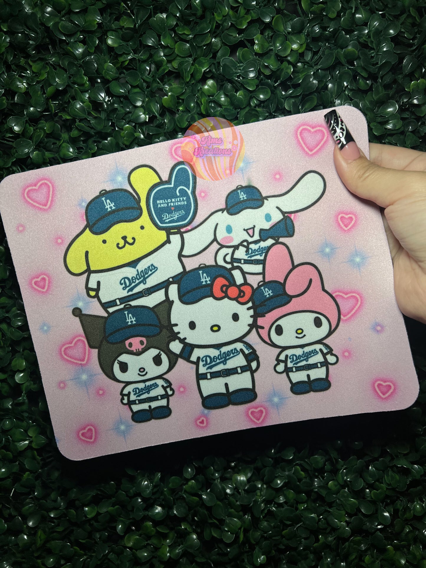 LA Kitty Baseball Mouse Pad