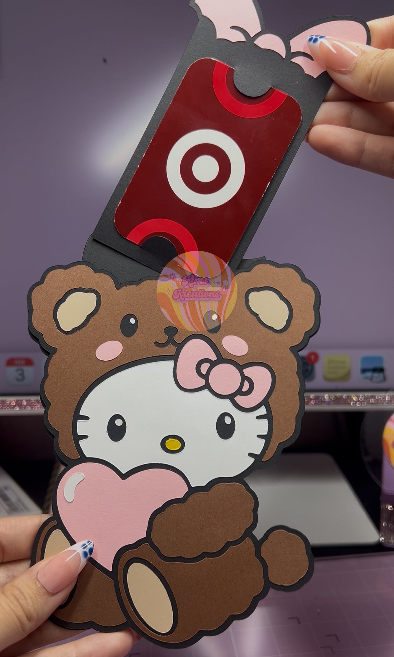 Kitty teddy money/ card holder