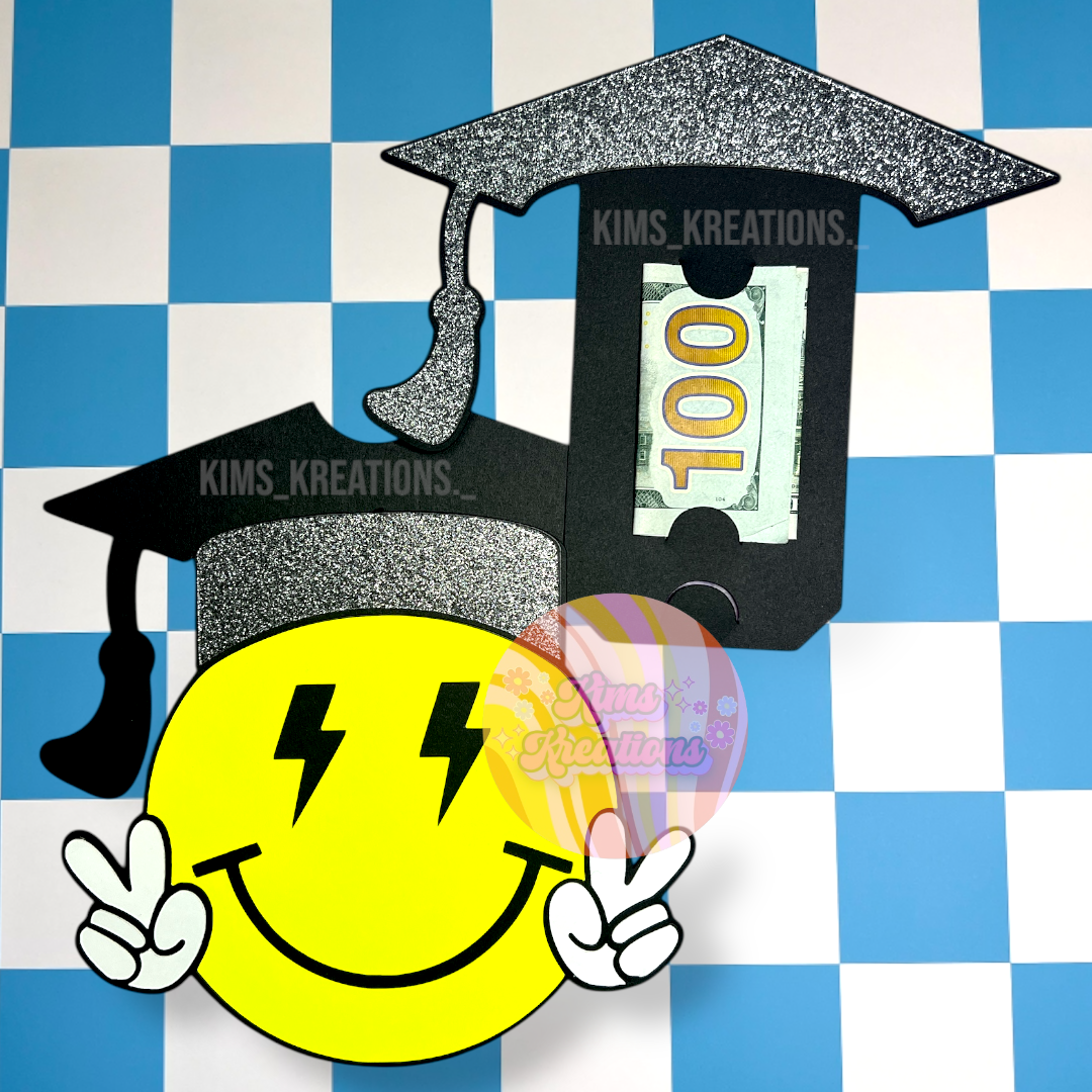 Smiley Grad Money/card holder