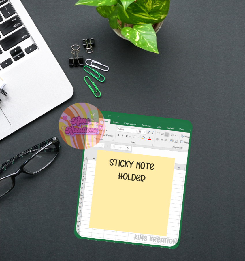 Excel Sticky Note Holder