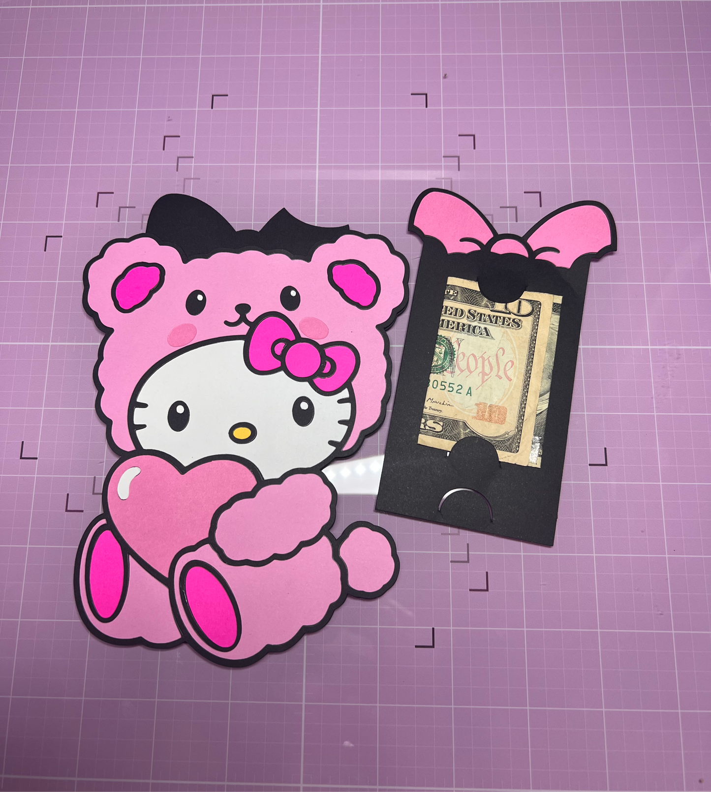Hk teddy money/ card holder
