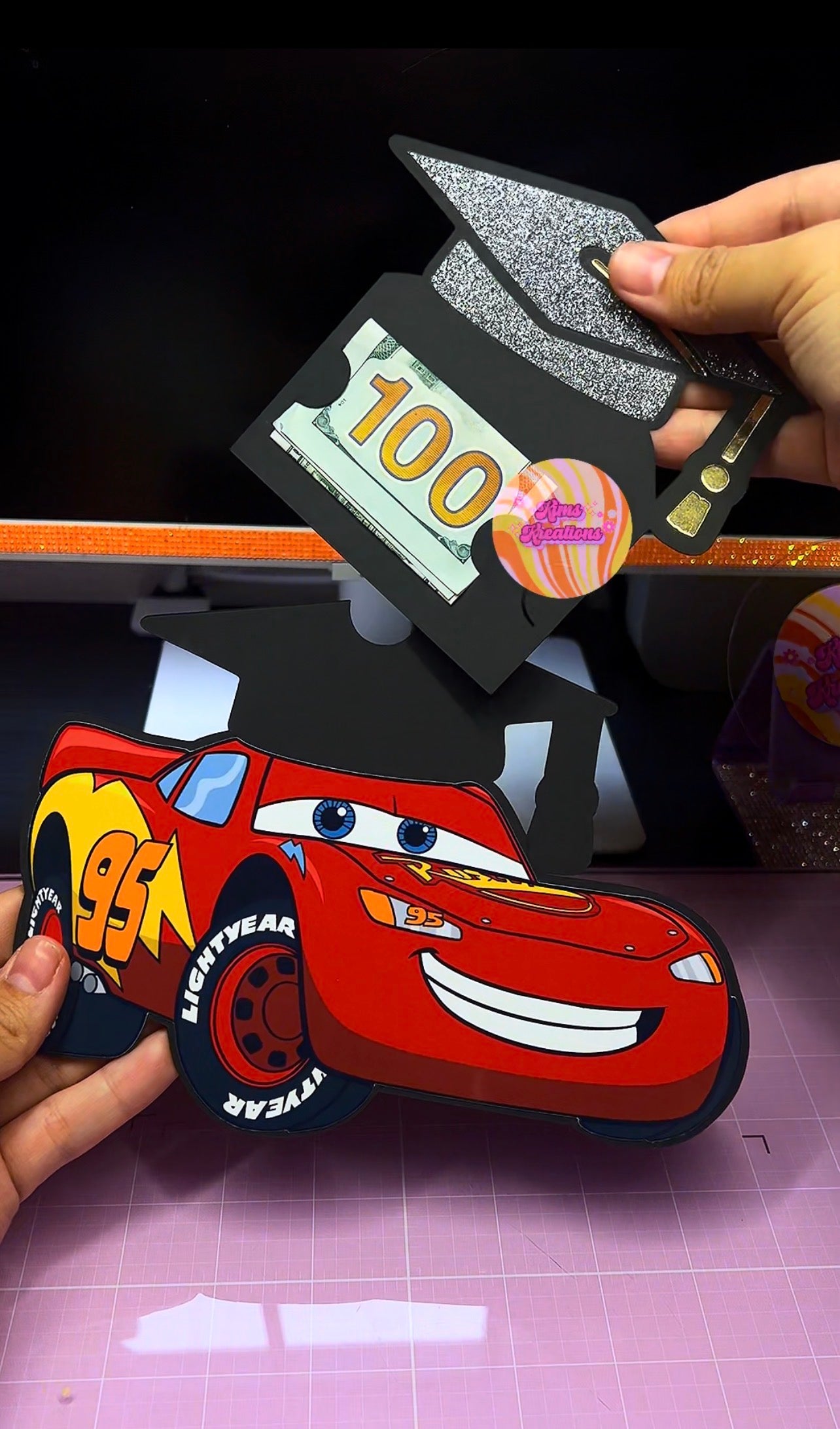 Lightning Car Money/card holder