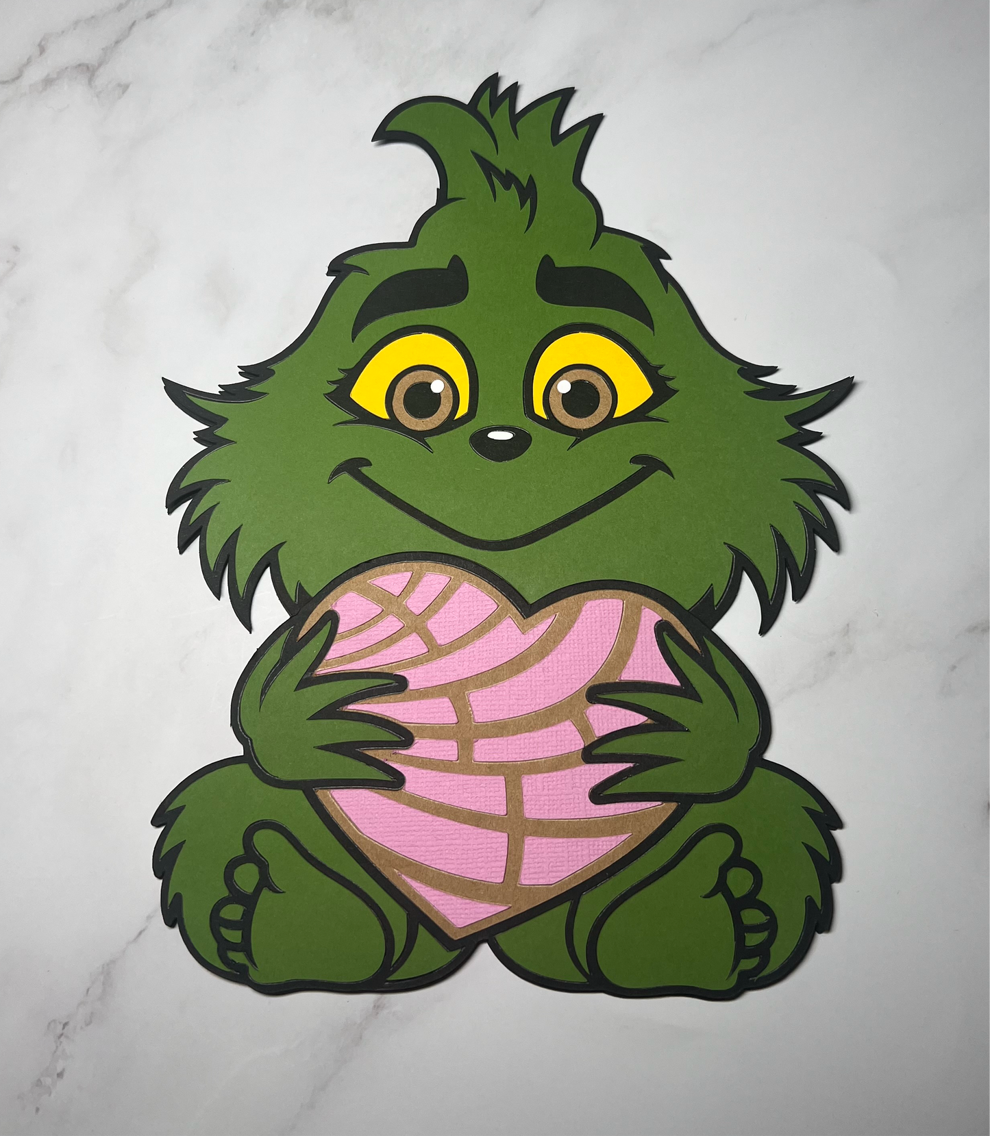 Baby Grinch concha money/card holder💚