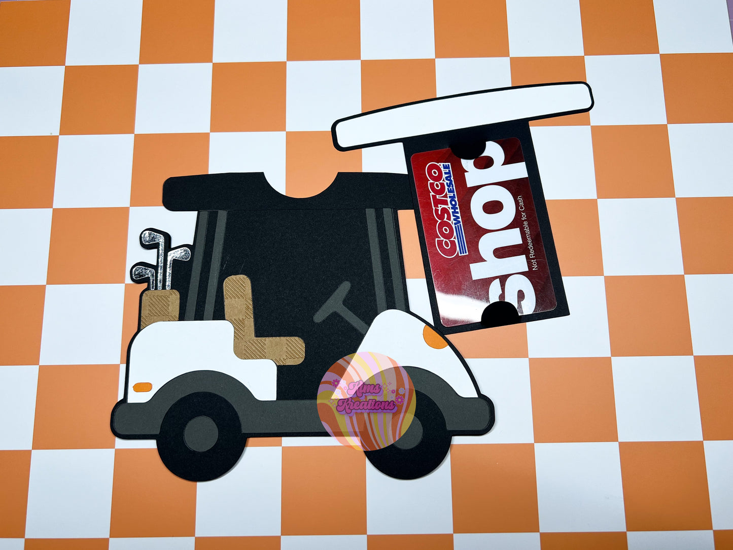 Golf cart money/card holder