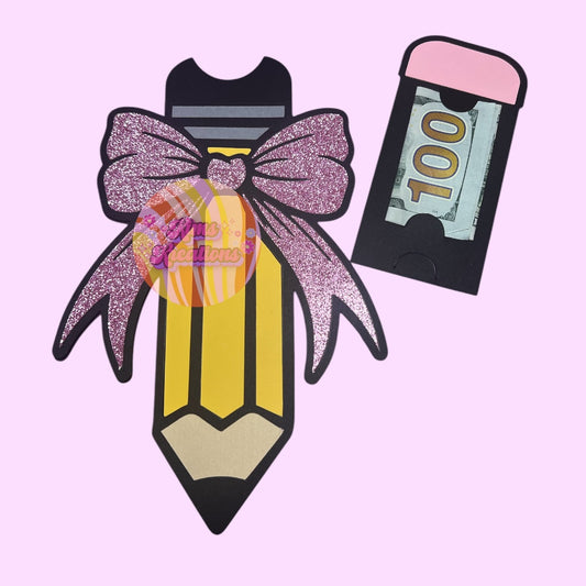 Cute pencil money/card holder