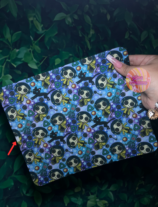 Button Eye Girl Mouse Pad