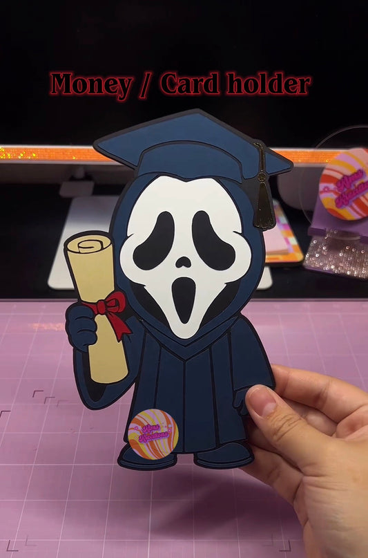 Grad Ghost Face Money/Card holder