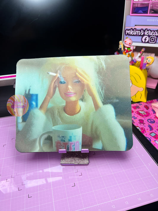 Stressed Out Barb Mouse Pad