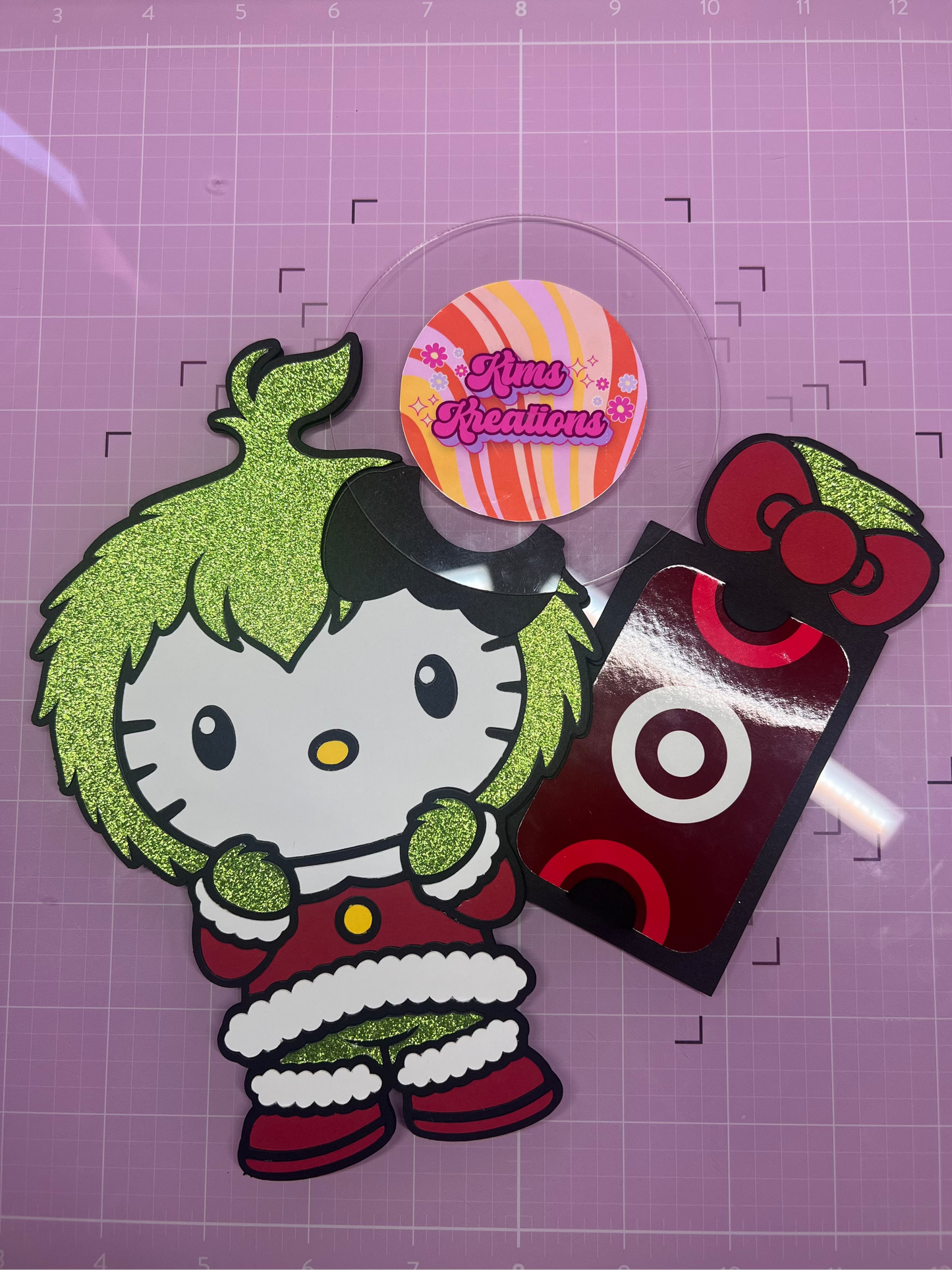 Green Kitty Money/Card Holder