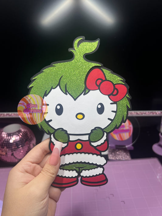 Green Kitty Money/Card Holder