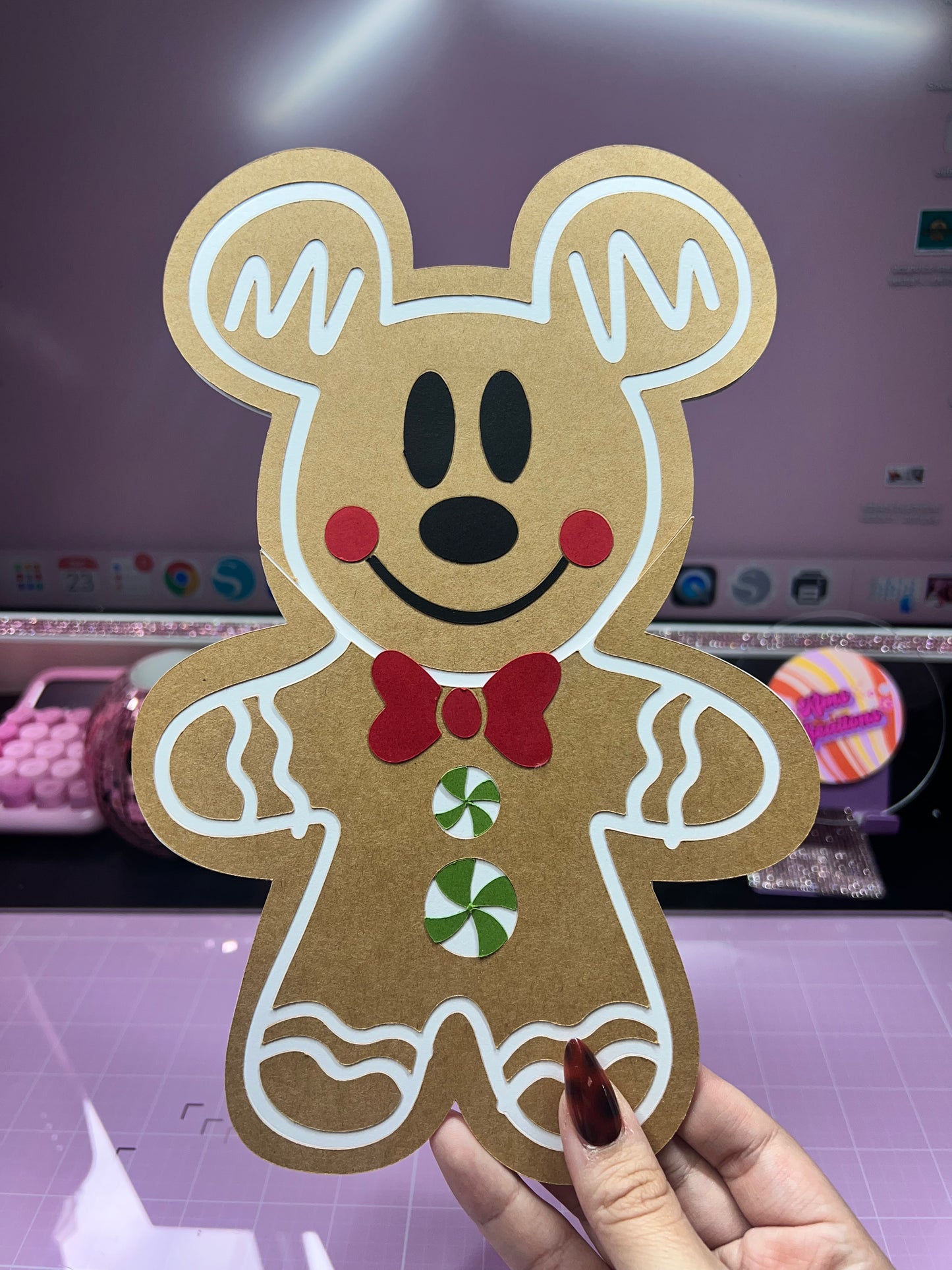 Mickey gingerbread money/card holder🤎