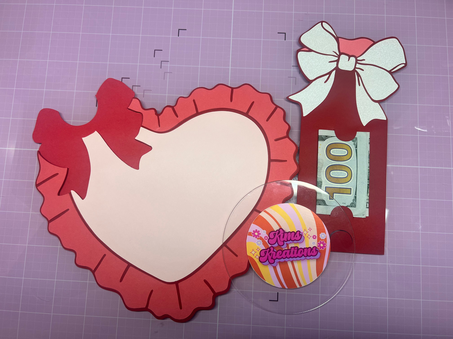 Coquette Heart Money/Card Holder