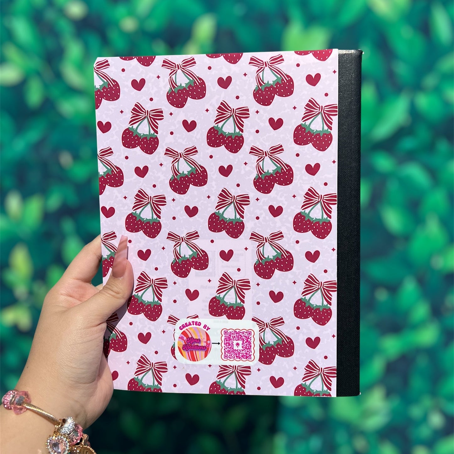 Strawberry Custom Composition Book